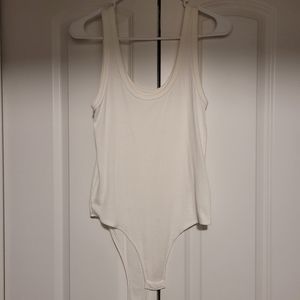 A New Day White Tank Top Bodysuit
